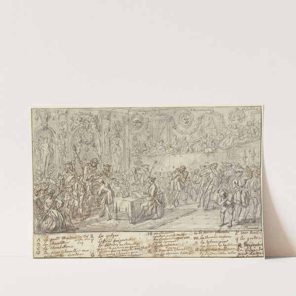 Abhaltung eines Ordenskapitel mit schriftlicher Erklärung by Charles Parrocel