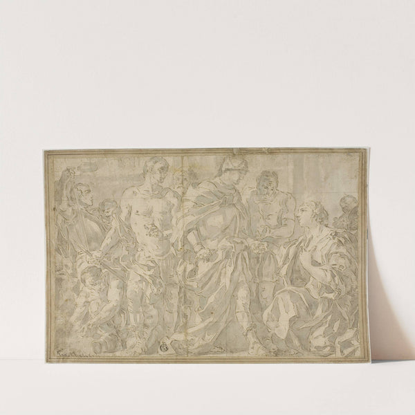 Abigail before David by Circle of Francesco Solimena