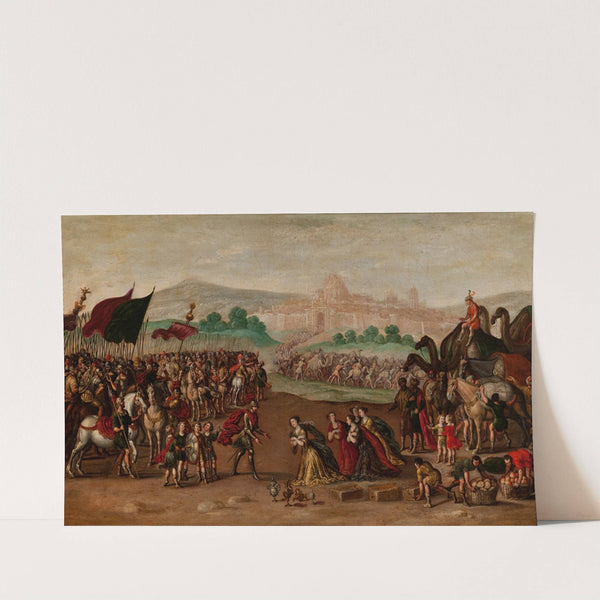 Abigail presents Gifts to David by Circle of Juan de la Corte