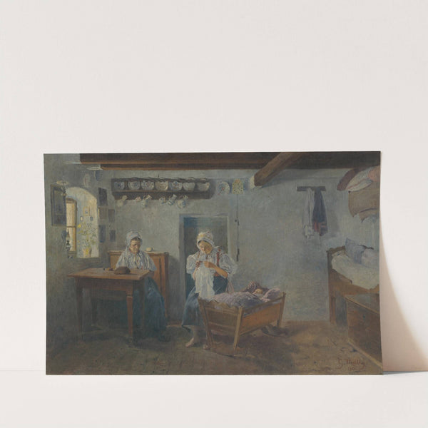 Above the Cradle by Gustáv Mallý