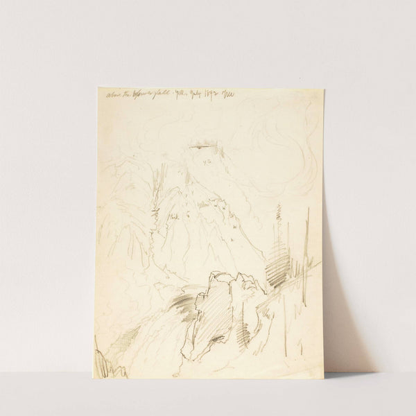 Above the Lower Fall, Yellowstone (1892) by Thomas Moran