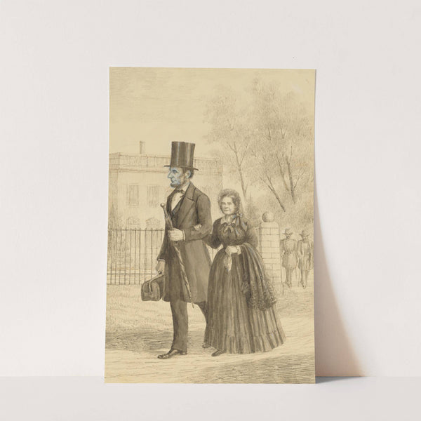 Abraham and Mary Todd Lincoln (c. 1864) by Pierre Morand