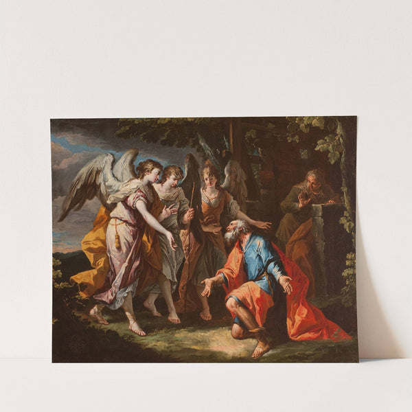 Abraham and the Angels (1735-1740) by Gaspare Diziani
