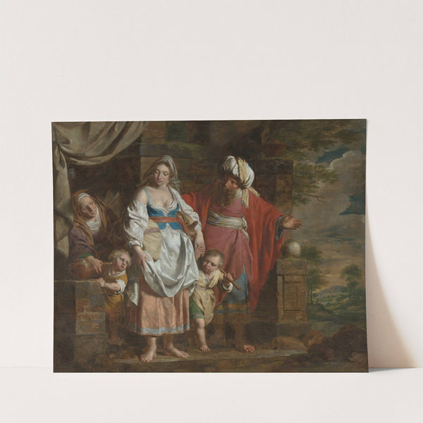 Abraham Casting Out Hagar and Ishmael (1781) by Pieter Jozef Verhaghen