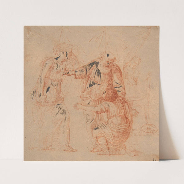 Abraham Dismissing Hagar by After Andrea Sacchi