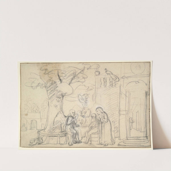 Abraham Entertaining the Angels by Nicolaes Maes