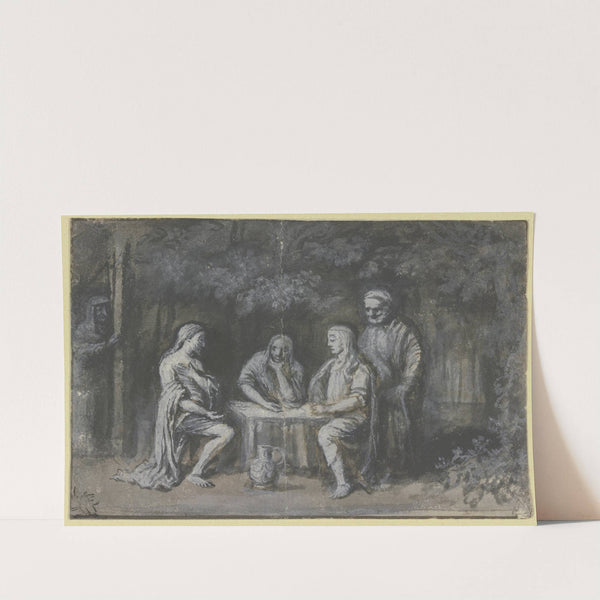 Abraham entertaining the Angels by Philips Koninck