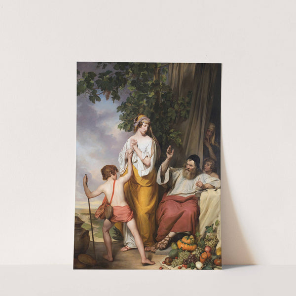 Abraham rejects Hagar and Ismael by Josef Danhauser