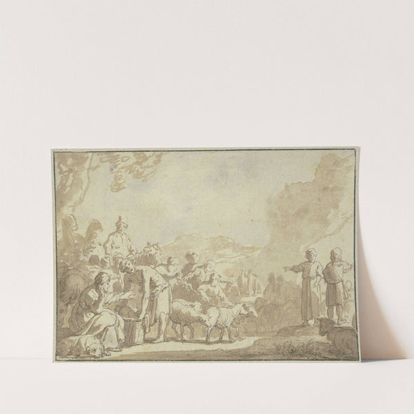 Abraham und Lot trennen sich by Claes Cornelisz. Moeyaert