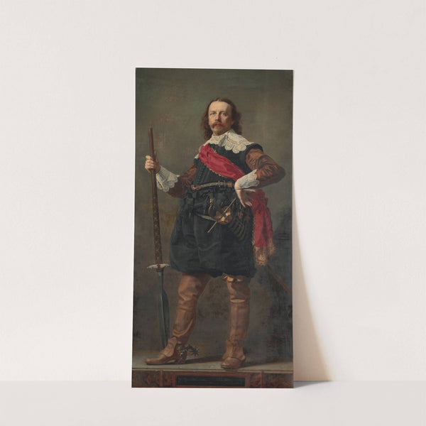 Abraham Willet (1825-1888) art collector in XVII century costume by Andrzej Mniszech