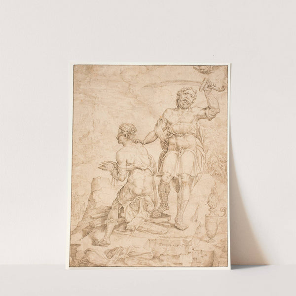 Abrahams offer (1549) by Maarten Van Heemskerck