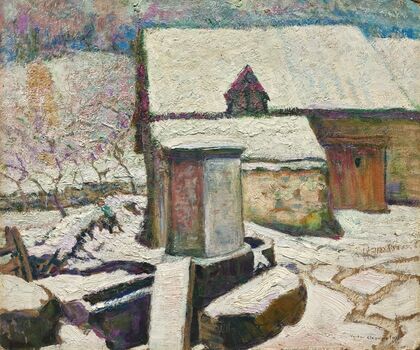Abreuvoir en hiver