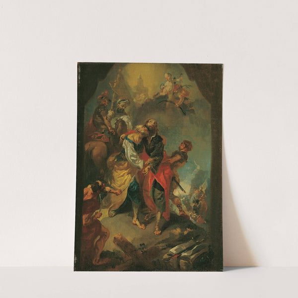 Abschied der Apostel Petrus und Paulus vor ihrem Martertod (before 1767) by Franz Anton Maulbertsch