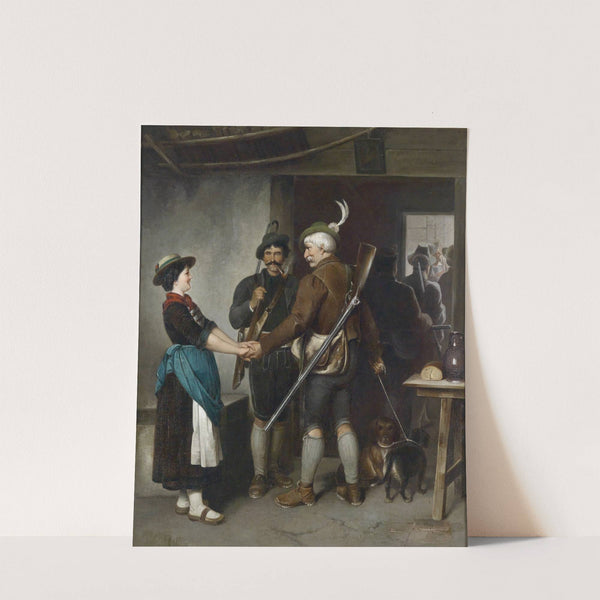 Abschied des Jägers by Franz von Defregger