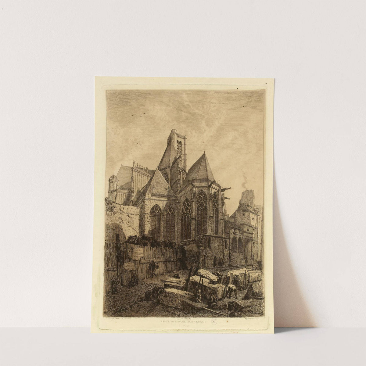 Abside de l’Eglise Saint-Gervais (1866) by Alfred Alexandre Delauney