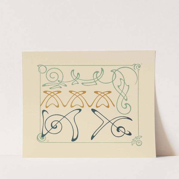 Abstract design based on arabesques (1900) by Alphonse Mucha