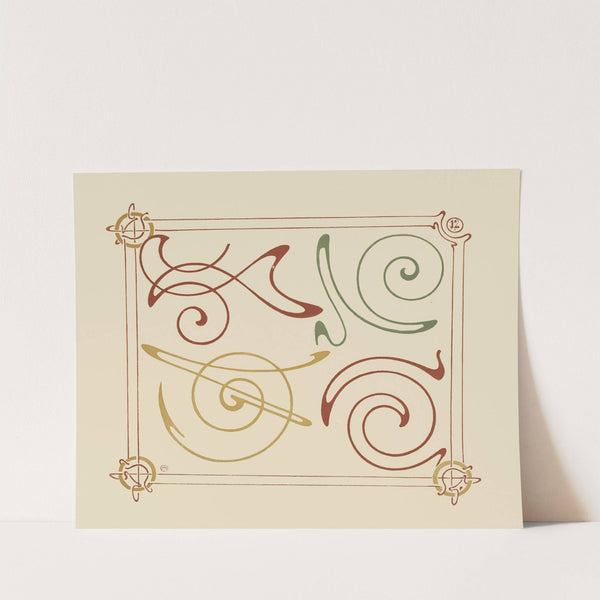 Abstract design based on arabesques. (1900) by Alphonse Mucha