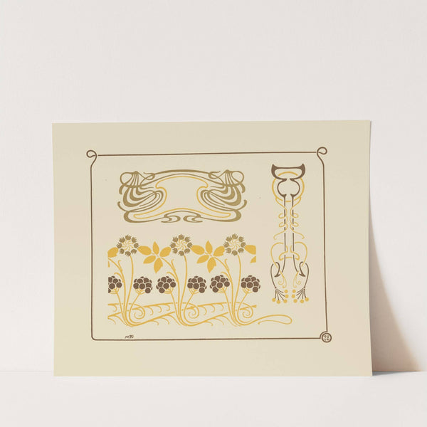 Abstract design based on berries and arabesques by Maurice Pillard Verneuil