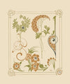 Abstract design based on flowers and arabesques.