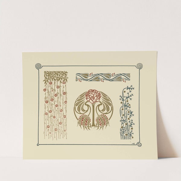 Abstract design based on flowers and berries by Maurice Pillard Verneuil