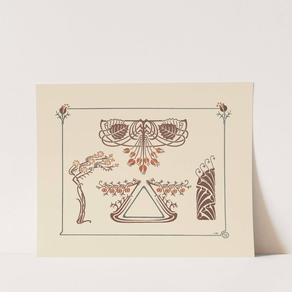 Abstract design based on flowers. by Maurice Pillard Verneuil