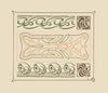 Abstract design based on intertwined curvilinear shapes.
