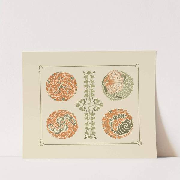 Abstract design based on leaf shapes. by Maurice Pillard Verneuil