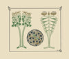 Abstract design based on leaves