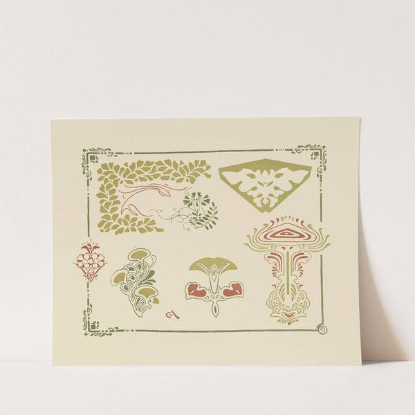 Abstract design based on organic shapes by George Auriol