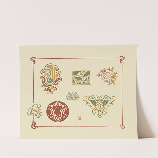 Abstract design based on organic shapes by George Auriol