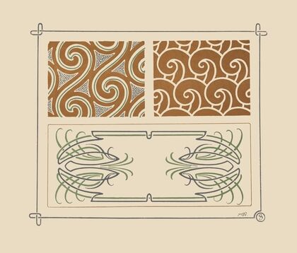 Abstract design based on swirls. (1900)
