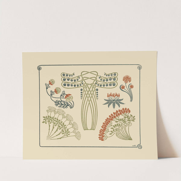 Abstract design based on tiny flowers. (1900) by Maurice Pillard Verneuil