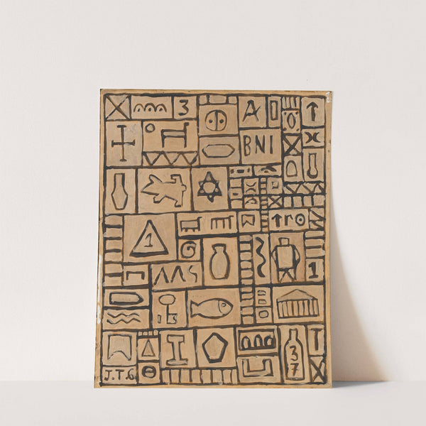 Abstract design by Joaquín Torres-García