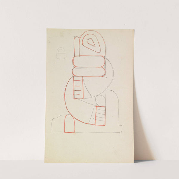 Abstract Figure Study by Henri Gaudier-Brzeska