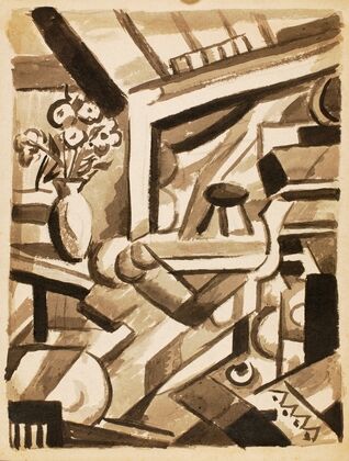 Abstract–Flowers in Left