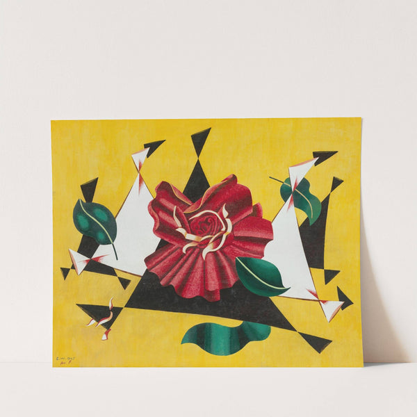 Abstract with Rose (1945) by Edward Wadsworth