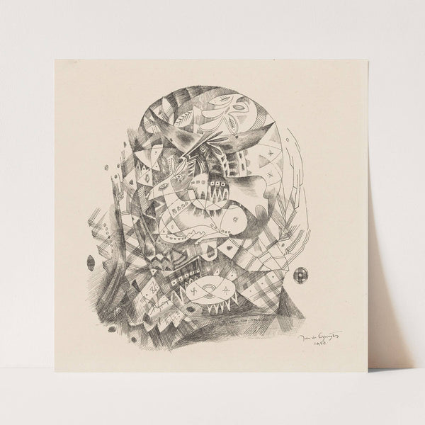 Abstracte compositie (1950) by Jan de Gruijter