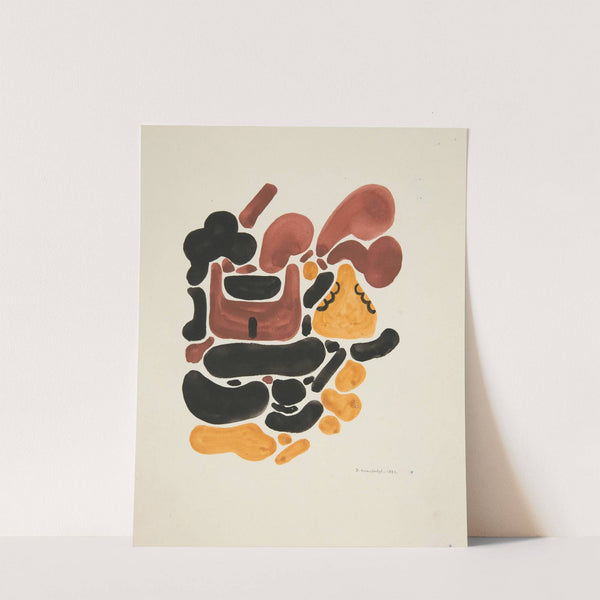 Abstraction Based on Flower Forms, II by David Kakabadzé