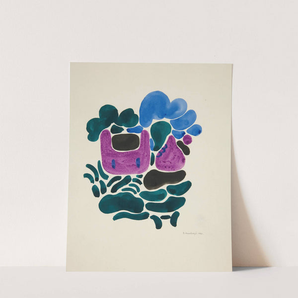 Abstraction Based on Flower Forms, III by David Kakabadzé