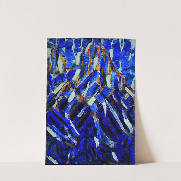 Abstraction (the Blue Mountain) (1912) by Christian Rohlfs