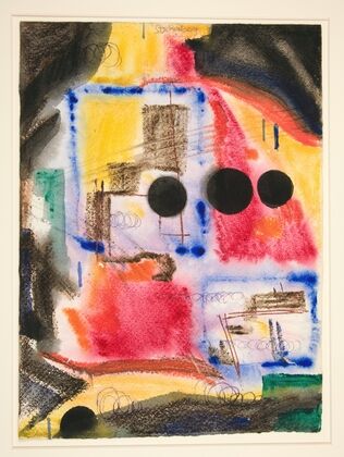 Abstraction; Three Black Circles