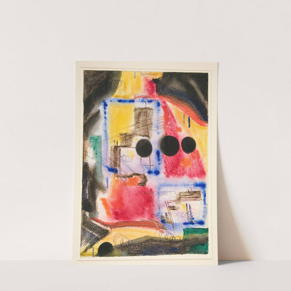 Abstraction; Three Black Circles by Fritz Stuckenberg