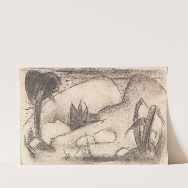 Abstrahierte exotische Landschaft (1911) by Franz Marc