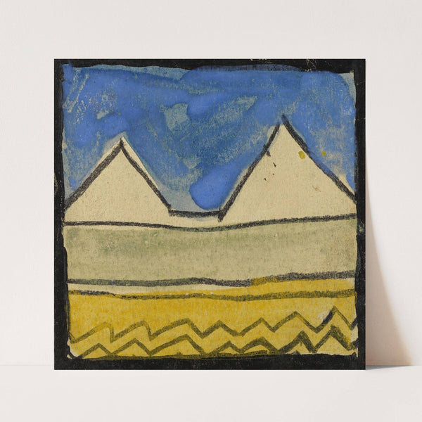 Abstrahierte Giebel (1918) by Egon Schiele