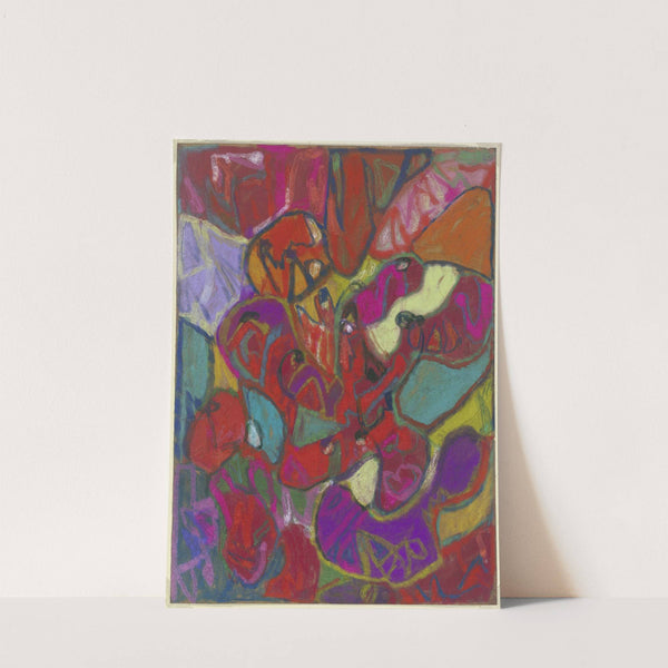 Abstrakte Komposition, Hochformat by Adolf Hölzel