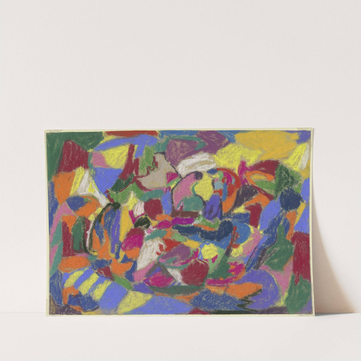 Abstrakte Komposition, Querformat by Adolf Hölzel