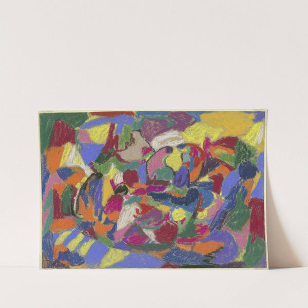 Abstrakte Komposition, Querformat by Adolf Hölzel