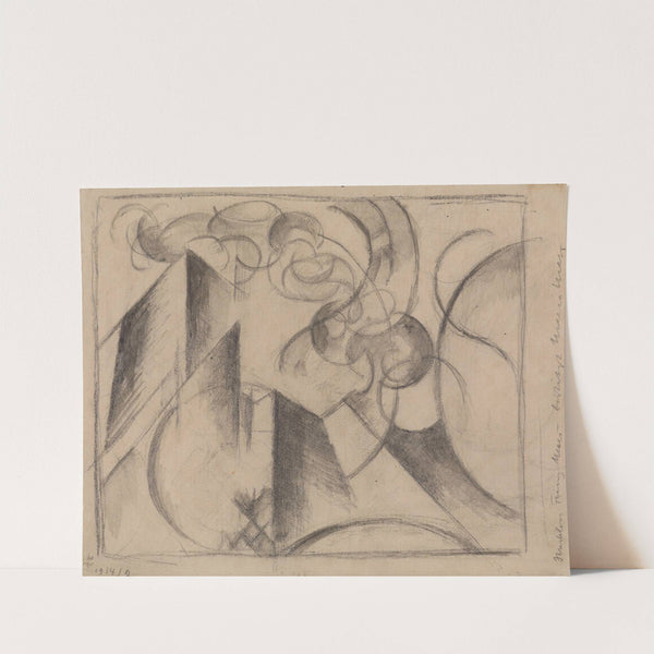 Abstrakte Zeichnung (1914) by Franz Marc