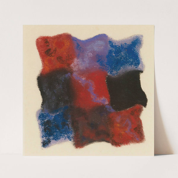 Abstraktion In Rot, Blau Und Violett by Augusto Giacometti