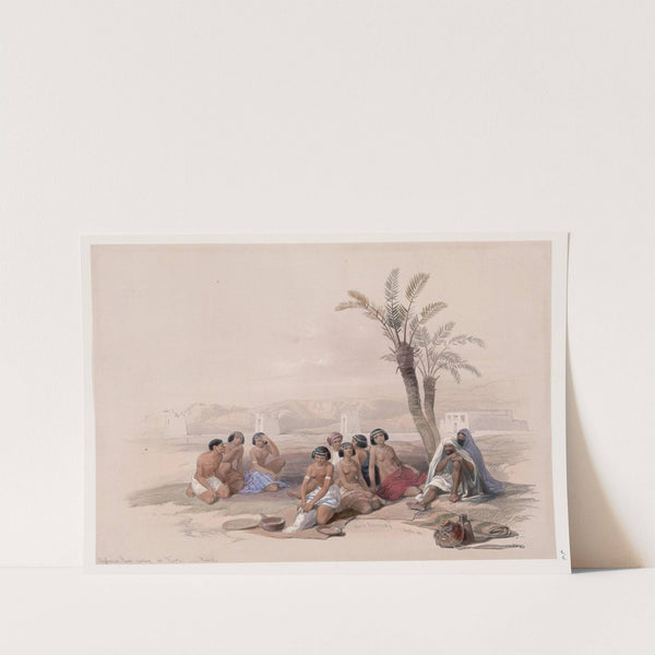 Abyssinian slaves resting at Korti, Nubia. (1846-1849) by David Roberts